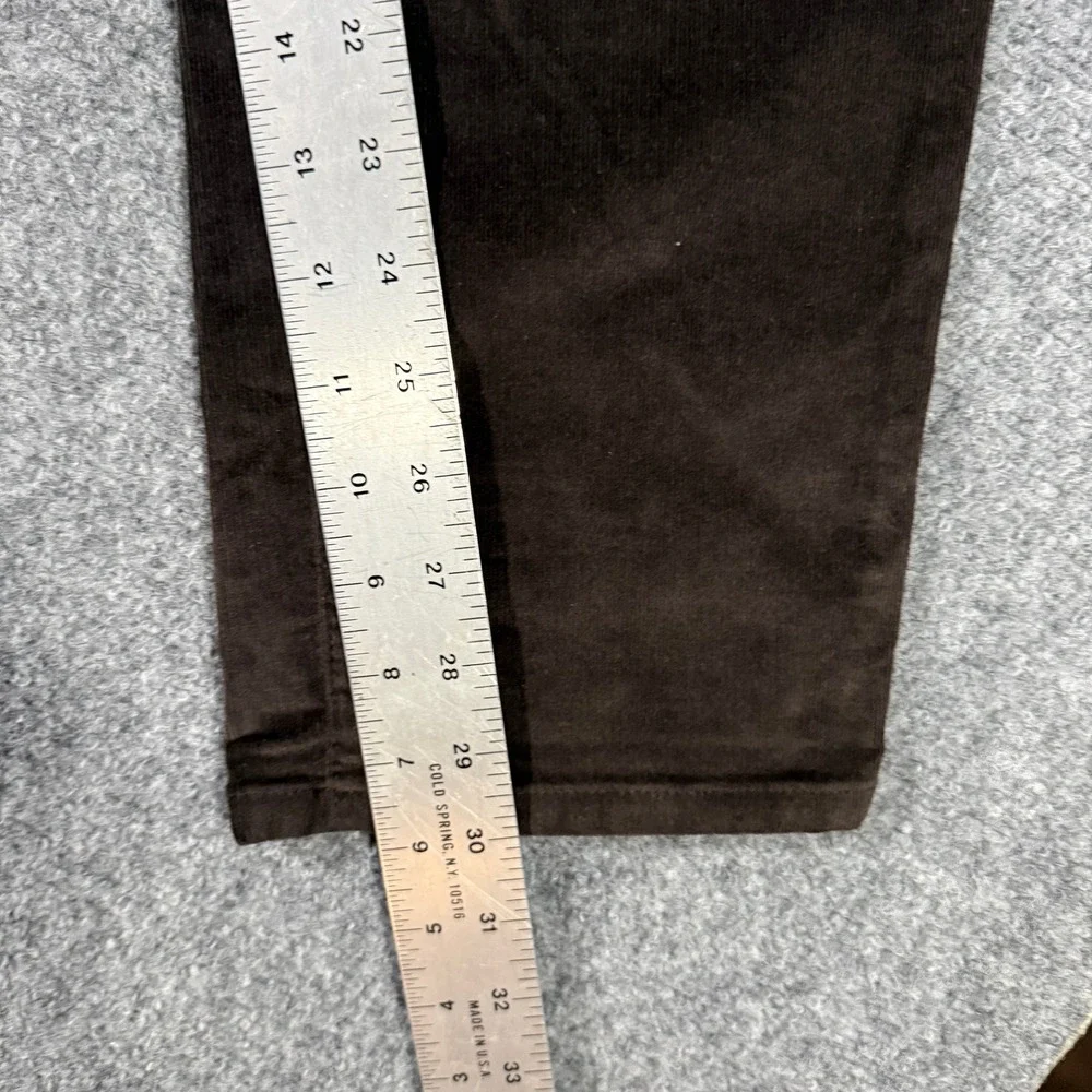 J. Jill Womens Brown Corduroy Straight‎ Leg Pants Size 8 Chocolate Brown